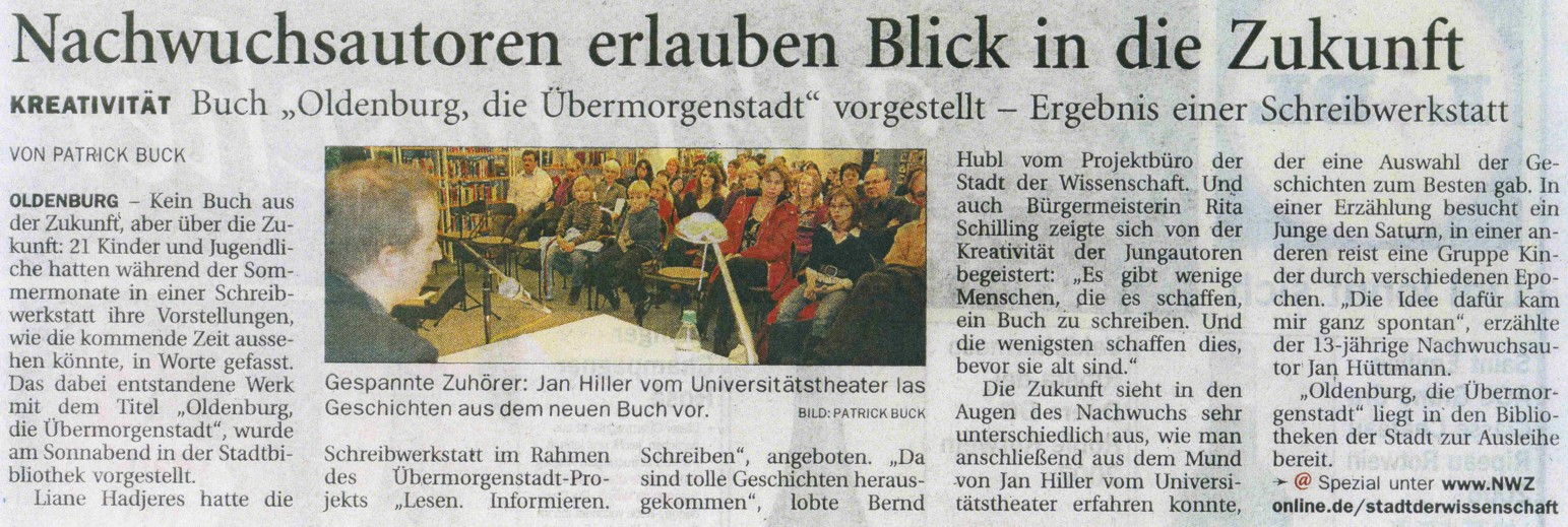 Nordwest-Zeitung 14.12.2009