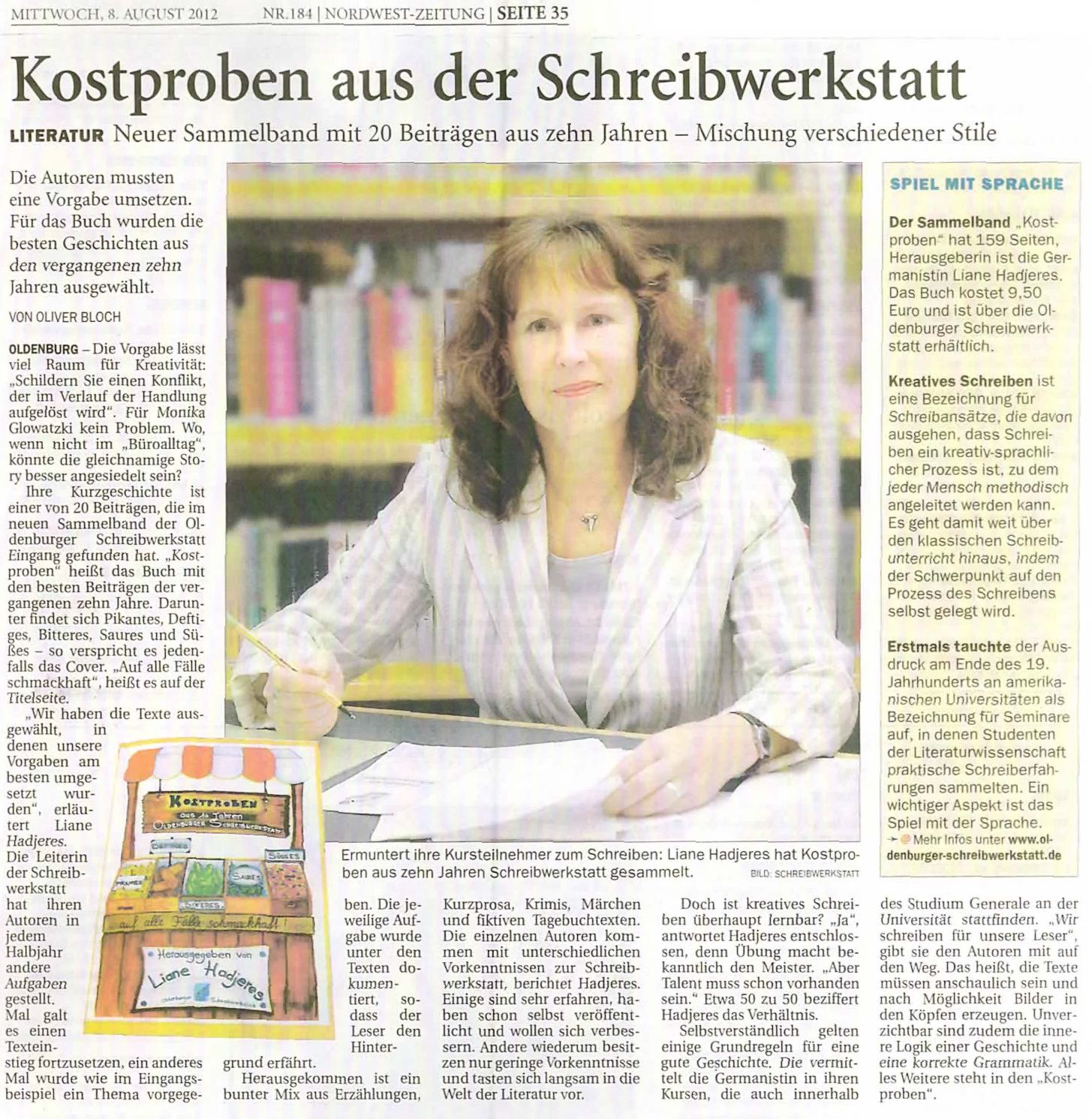 Nordwest-Zeitung 08.08.2012