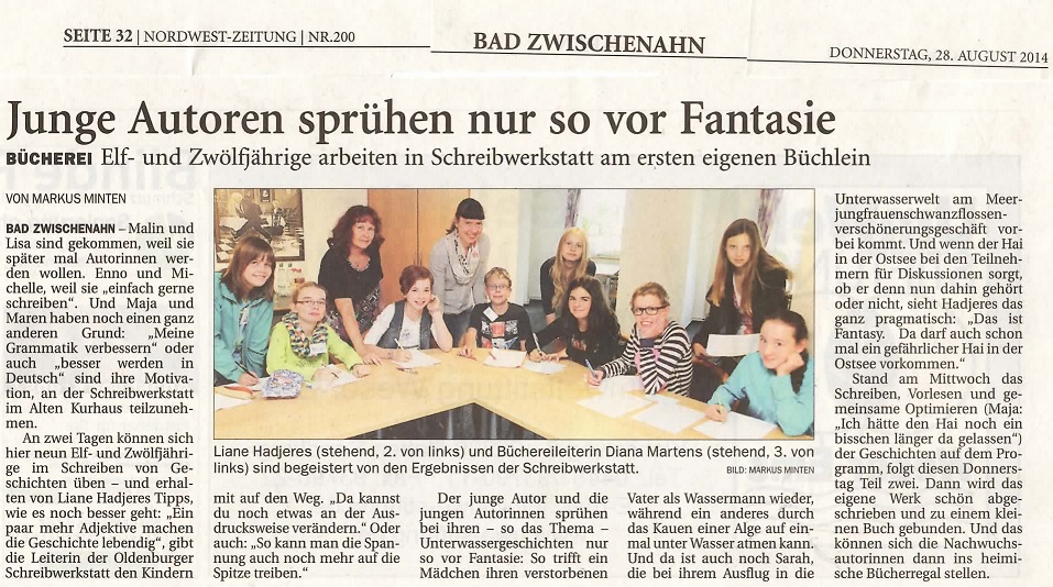 Nordwest-Zeitung 28.08.2014